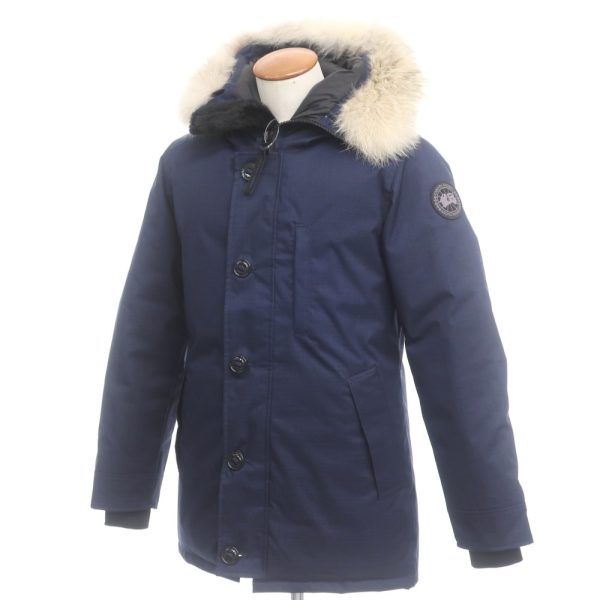 カナダグース/CANADA GOOSE/ダウンコート/EDIFICE別注 CRESTON/ネイビー/状態ランクB/カナダ製/